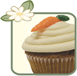 Carrot and Cream Cheese Cupcake