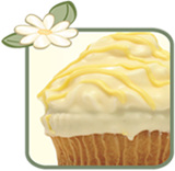 Lemon filled jumbo cupcake